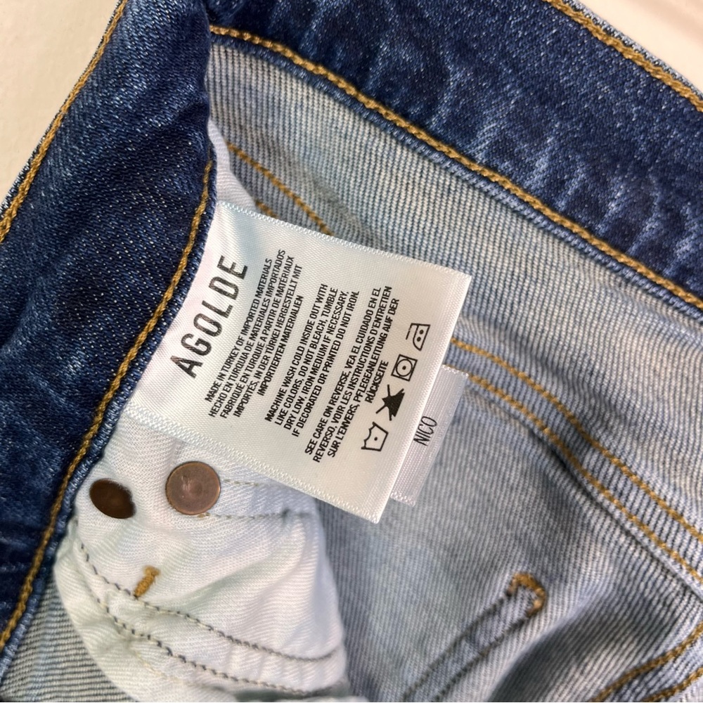AGOLDE Women's Nico High Rise Slim Fit Jeans Size 25 Style A093F-1256 - Picture 9 of 10